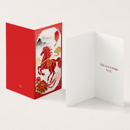 Cartões Personalizados — Cavalo de Papel Recortado