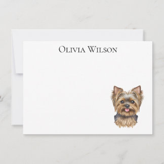 Cartões personalizados com yorkie
