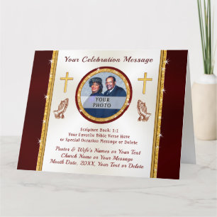 Cartões Personalizados, de Aniversário Pastoral ou