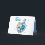 Cartões Personalizados de Boas Festas de Hanukkah<br><div class="desc">Cartões de Boas Festas de Chanukah Personalizáveis - Judaica - Cartões de Feriados Judaicos - Encomendas a Granel - Personalizar - Presentes Únicos</div>