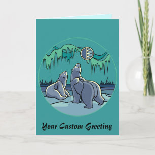 Cartões Personalizados de Cartão de Urso Polar C