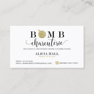 Cartões Personalizados de Charcuterie Bomba Nã