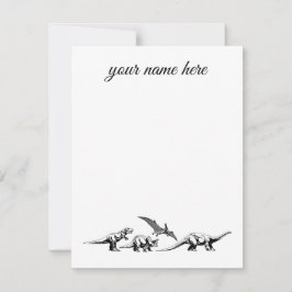 Cartões Personalizados de Dinossauros para Criança