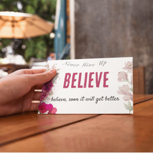 Cartões Personalizados de Encorajamento para Pacie
