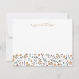 Cartões Personalizados de Flor Silvestre - Cartão