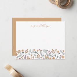 Cartões Personalizados de Flor Silvestre - Cartão