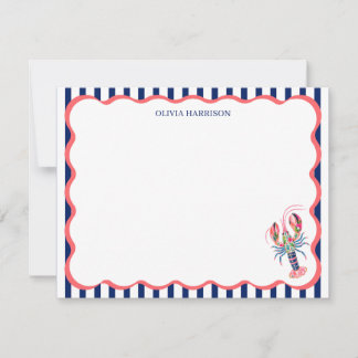 Cartões Personalizados de Lagosta | Papelaria pers
