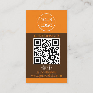 Cartões Personalizados Modernos, QR de Mídia Socia