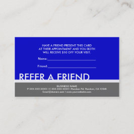 Cartões personalizados simples azul cinza para um