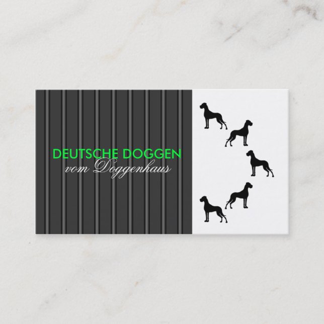 cartões personalizáveis do Great Dane (Frente)