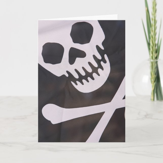 Cartões personalizáveis Skull e Crossbones (Frente)