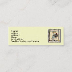 Cartões pessoais do professor bonito