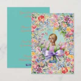 Cartões Planos 1 Verde-azulado (Cameo Garden) RFPM