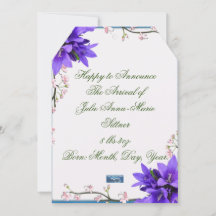 Cartões Planos 7 (PurpleBlossoms) RFPMDesigns 2024