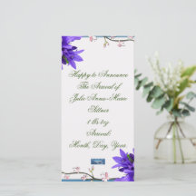 Cartões Planos 8 (PurpleBlossoms) RFPMDesigns 2024