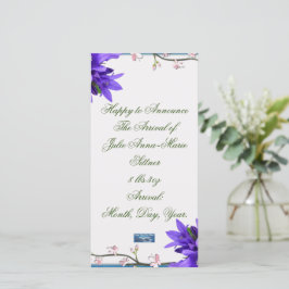 Cartões Planos 8 (PurpleBlossoms) RFPMDesigns 2024