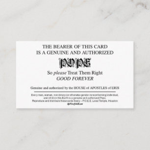 Cartões Pope Discordianos