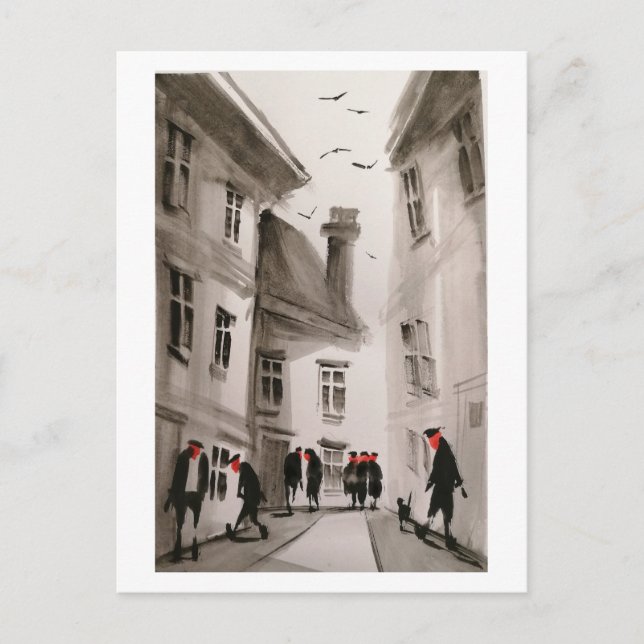 Cartões postais 12 de moradores urbanos (Frente)