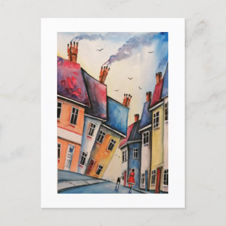 Cartões postais 5 dos habitantes das cidades