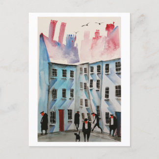 Cartões postais 8 dos habitantes das cidades