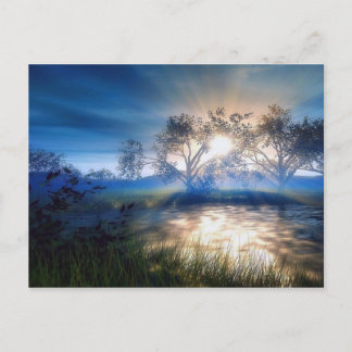 Cartões postais azuis