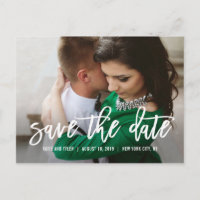 Cartões Postais Brushed Charm Save The Date