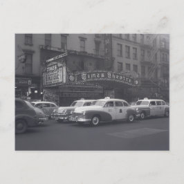 Cartões postais cinematográficos de táxis em vinhe