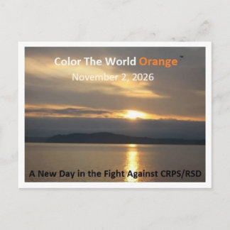Cartões Postais Color The World Orange™ 2026