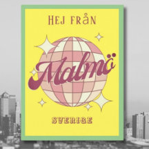 Cartões postais coloridos da Suecia Malmö Sverige