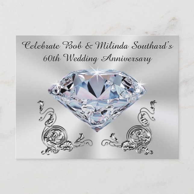 Cartões Postais Comemorativos de 60º Aniversário E (Frente)