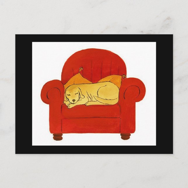 CARTÕES POSTAIS COZY RED CHAIR (Frente)