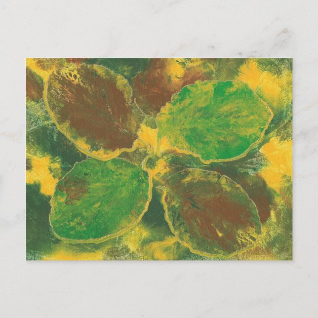 Cartões postais da árvore de aves do abstrato Autu (Frente)