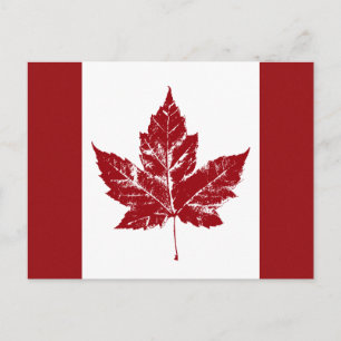 Cartões Postais da Bandeira do Canadá Cartões Post