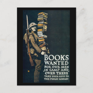Cartões postais da Guerra Vintage, Livros queriam