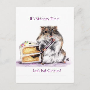 Cartões postais da hora de aniversário (Hamster)