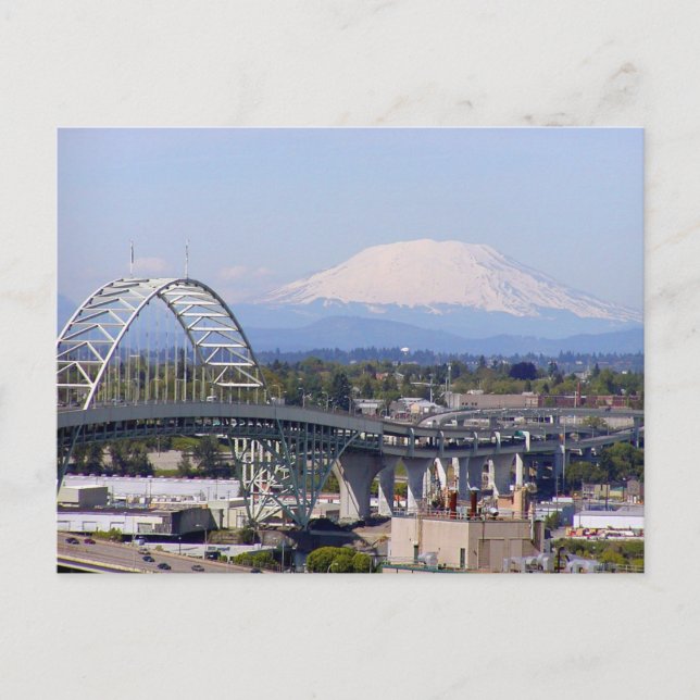 Cartões postais da ponte Mt Rua Helens & Fremont (Frente)