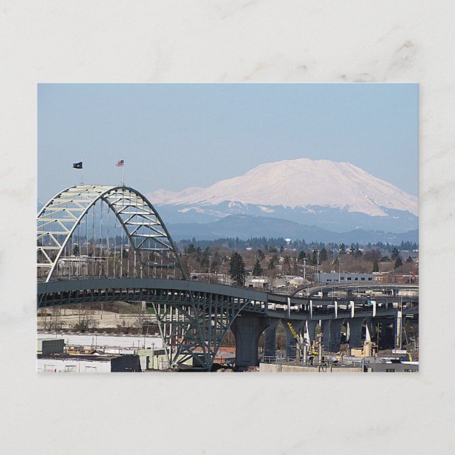 Cartões postais da ponte Mt Rua Helens & Fremont (Frente)