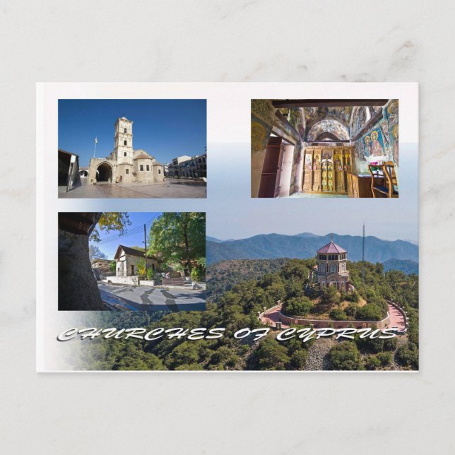 Cartões postais das Igrejas de Chipre (Frente)
