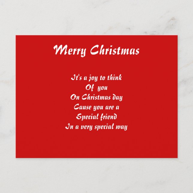 Cartões postais de amigos especiais (Frente)