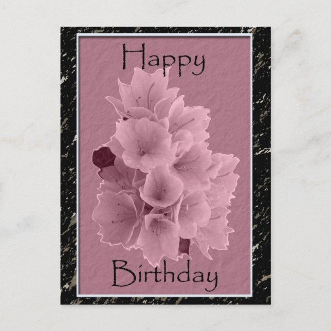 Cartões postais de aniversário da Azalea (Frente)