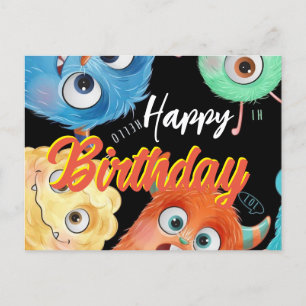 cartões postais de aniversário monsters inc