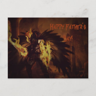 Cartões postais de anjo do Dia dos Pais