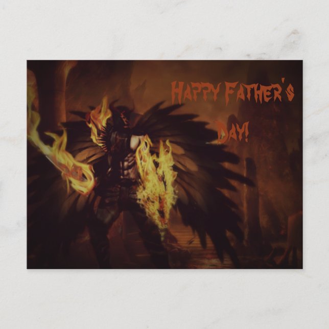 Cartões postais de anjo do Dia dos Pais (Frente)