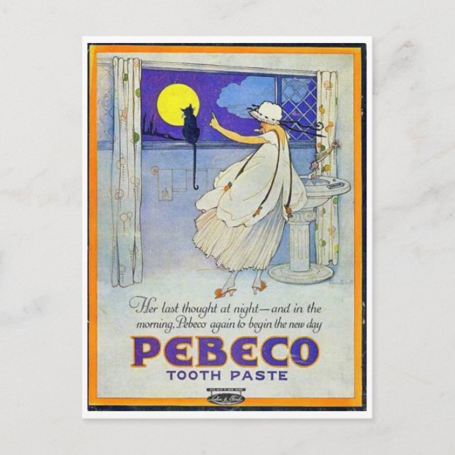 Cartões postais de anúncios de beleza vítrea (Frente)