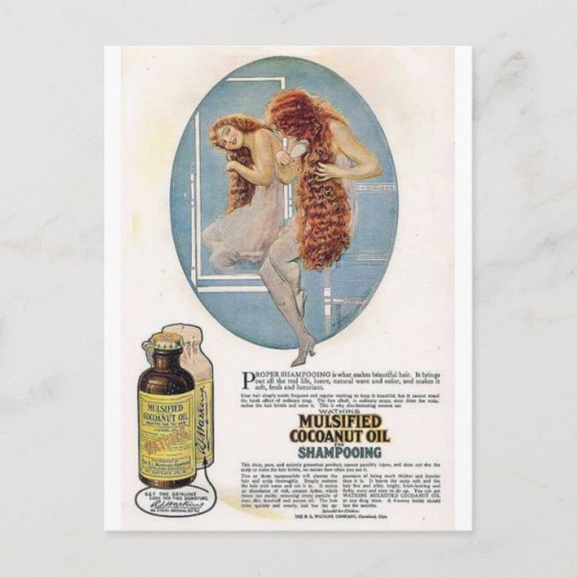 Cartões postais de anúncios de beleza vítrea (Frente)