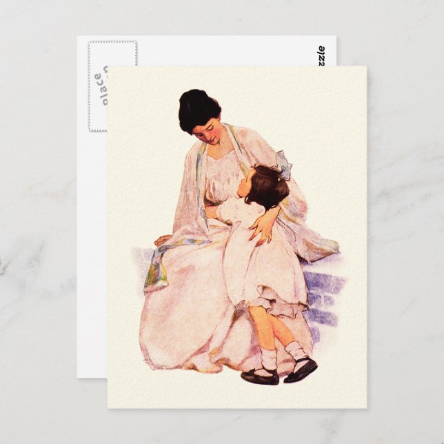 Cartões postais de arte de Dia de as mães feliz (Frente/Verso)