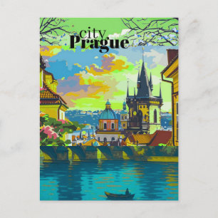 Cartões Postais de Arte Fina de Praga Decoração