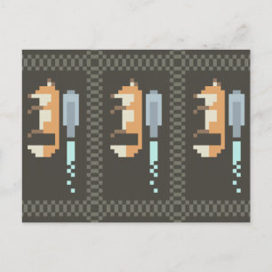 Cartões postais de arte Fox Jetpack