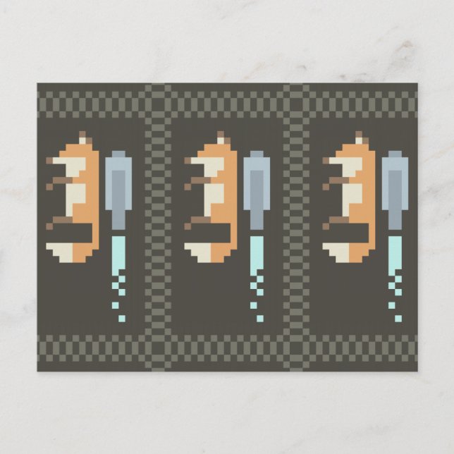 Cartões postais de arte Fox Jetpack (Frente)
