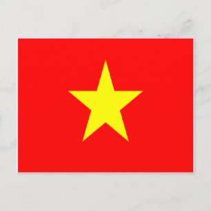 Cartões postais de bandeira do Vietname